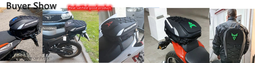 37L waterproof motorcycle rear seat bag, durable