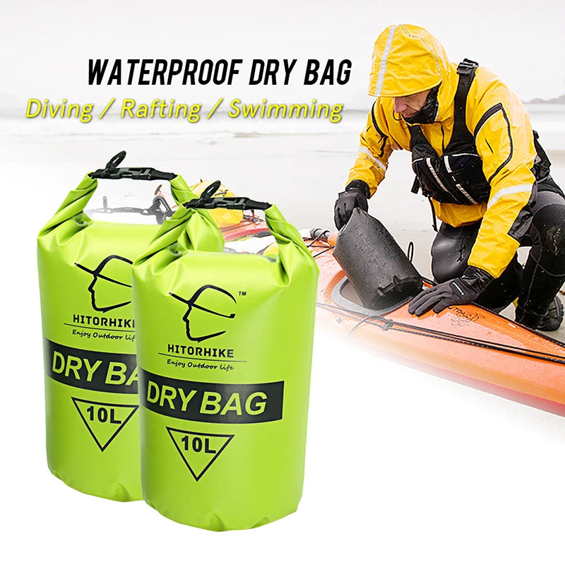 HITORHIKE 10L Dry Bag Waterproof for Camping & Kayaking