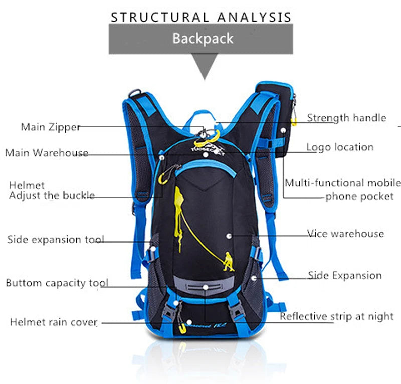Waterproof Motorcycle Hydration Backpack for Riding