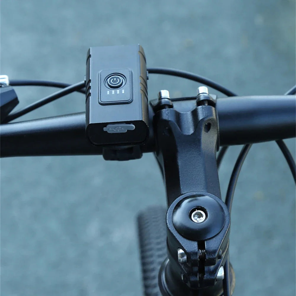 Waterproof USB Bike Headlight with Power Display