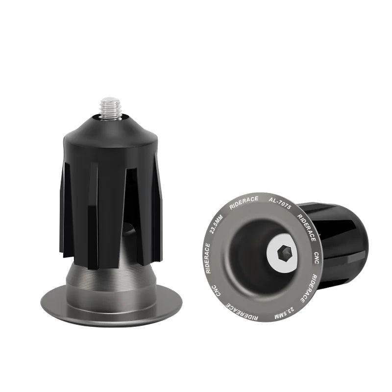 1 Pair Bicycle Handlebar End Plugs Alloy Caps