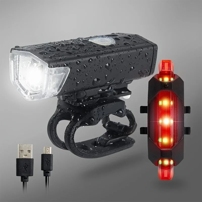 Bike Light Set Front and Rear for MTB & Road Bike