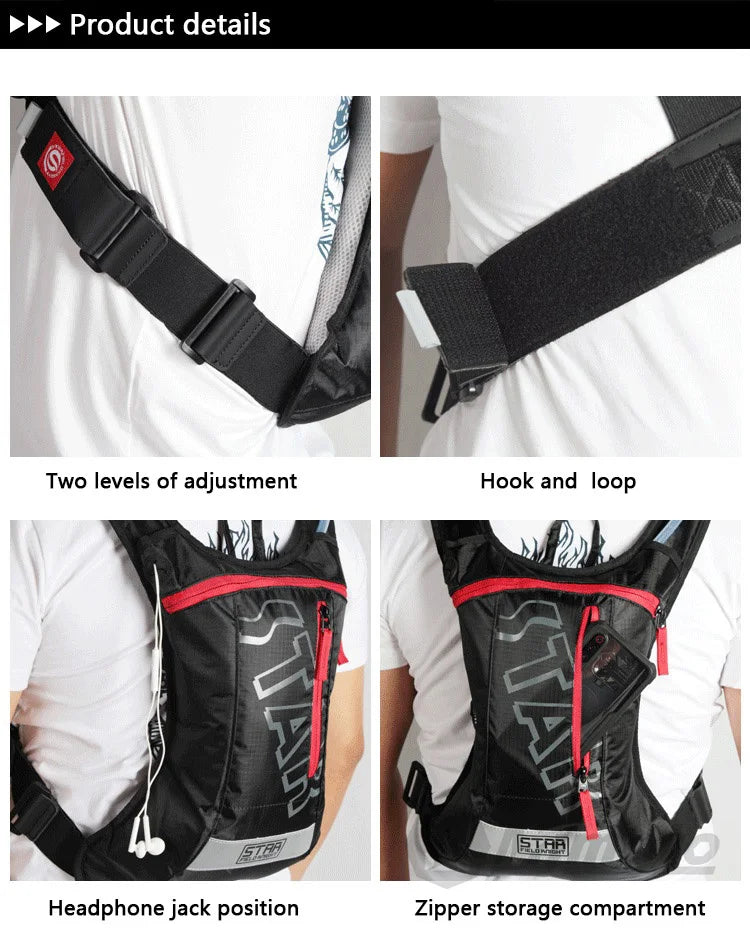 Hydration backpack 2L for cycling, motocross & hiking