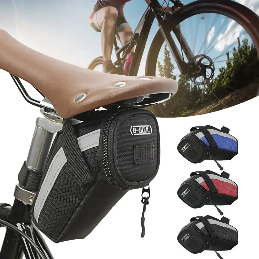 B-SOUL 1L Bicycle Saddle Bag Rear Tool Storage