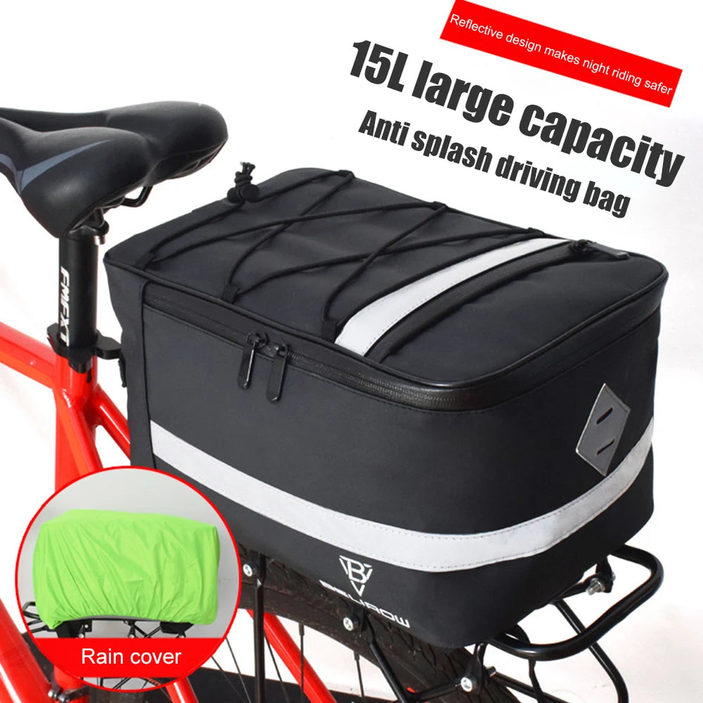 Waterproof Bicycle Rear Carrier Bag Multifunctional