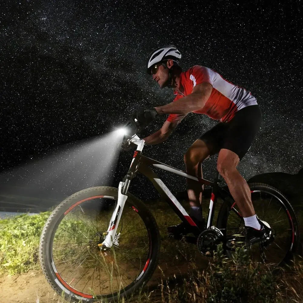 Waterproof USB Bike Headlight with Power Display