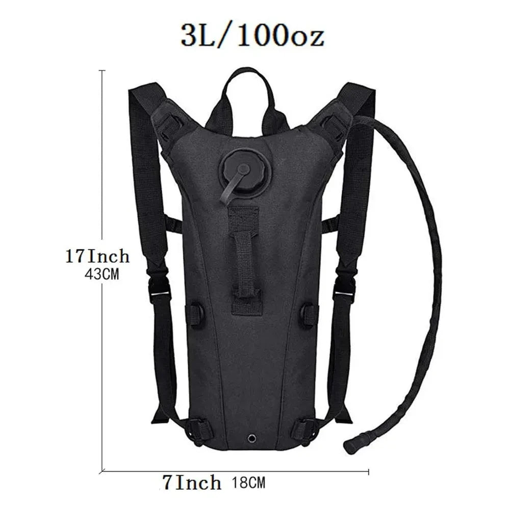 Tactical Hydration Backpack 3L Bladder Waterproof