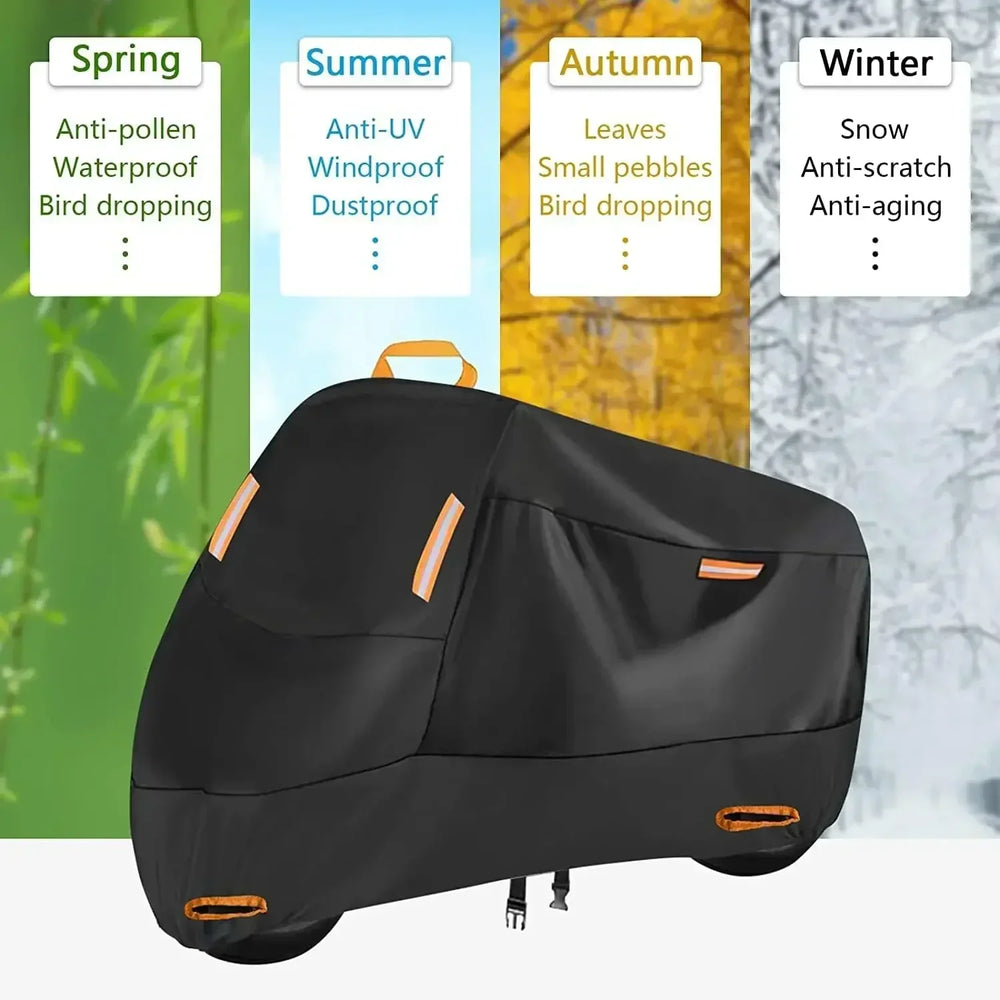 Waterproof Motorcycle Cover UV Protection Polyester