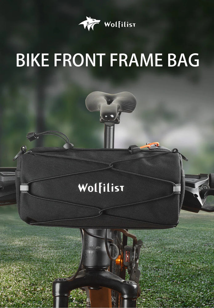 Bike Handlebar Front Storage Roll Bag for Cycling