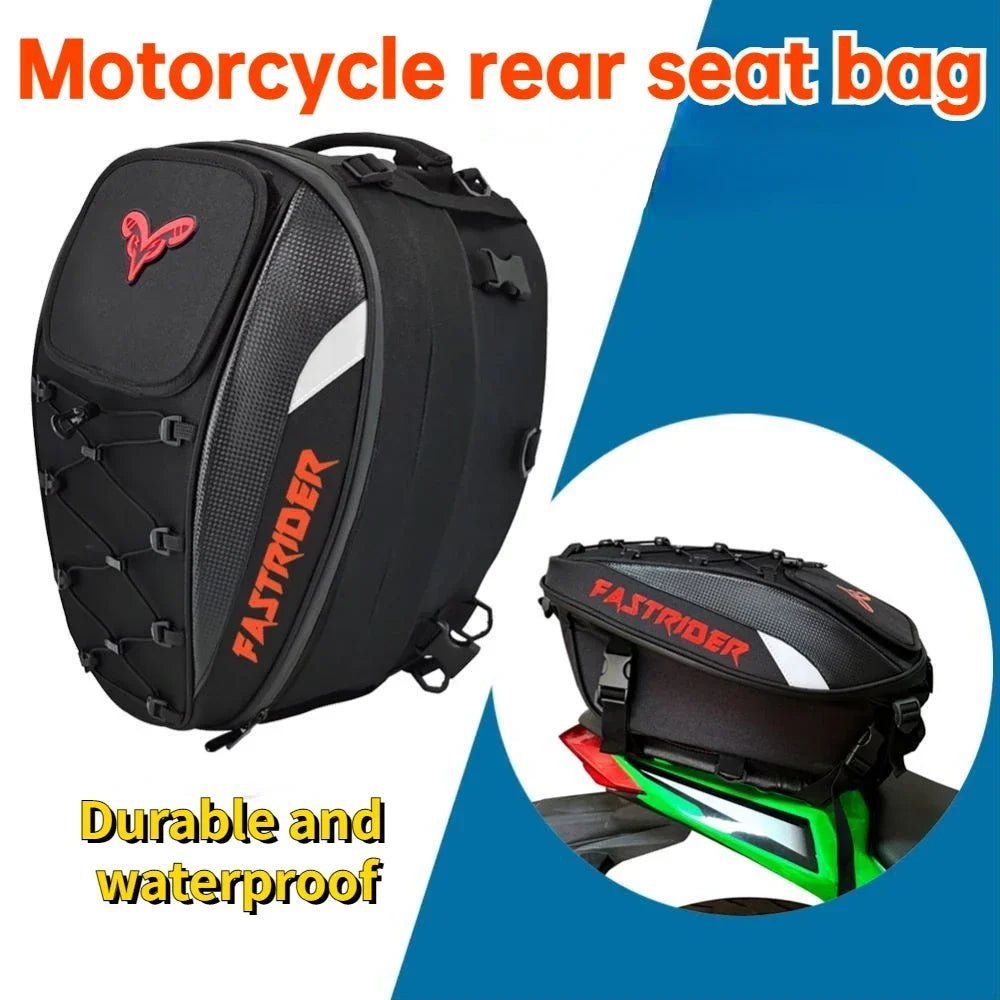45L waterproof motorcycle tail bag, high capacity