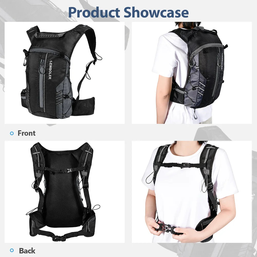 NEWBOLER Water-Repellent Cycling Hydration Backpack