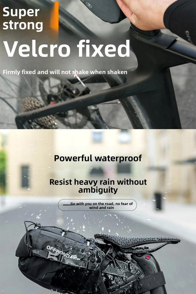 OFFBONDAGE 15L Foldable Rear Bike Saddle Bag