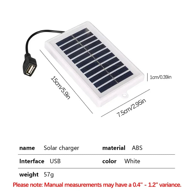 Portable Solar Charger USB for Travel & Camping