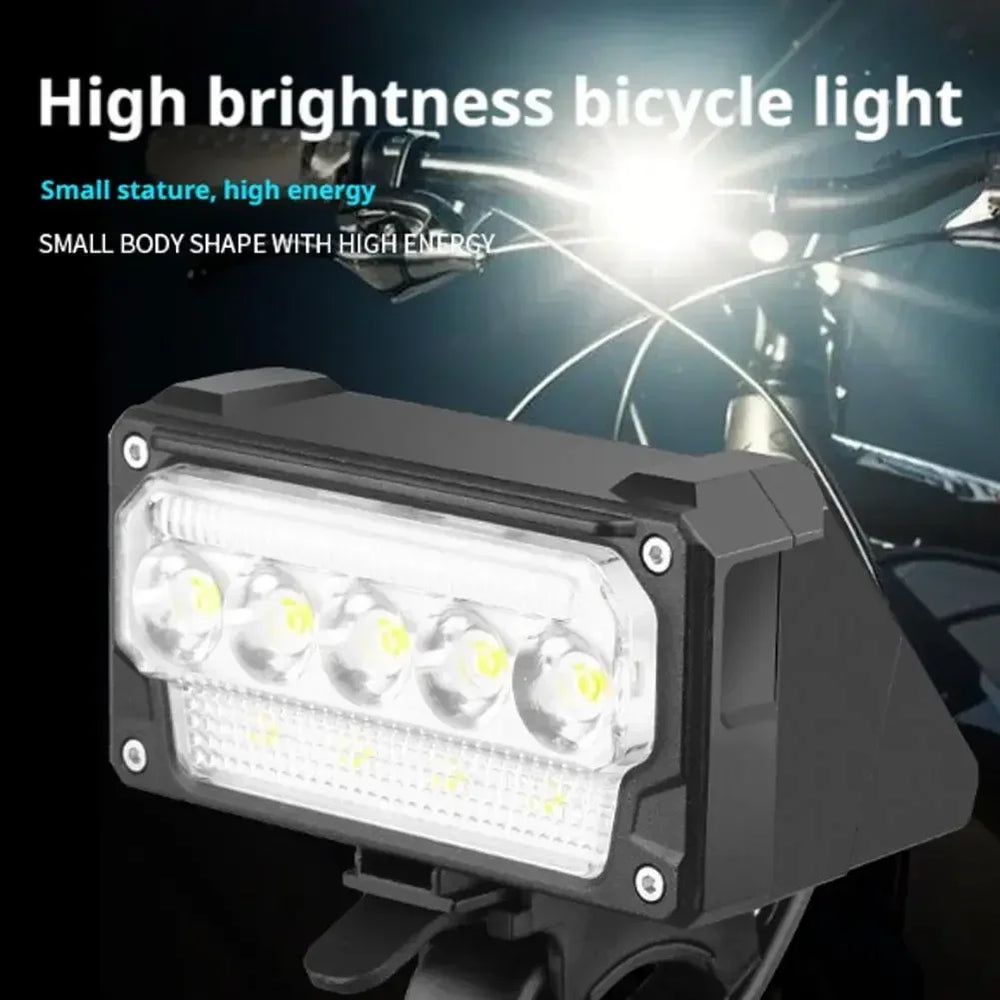 Waterproof USB Bike Headlight with Power Display