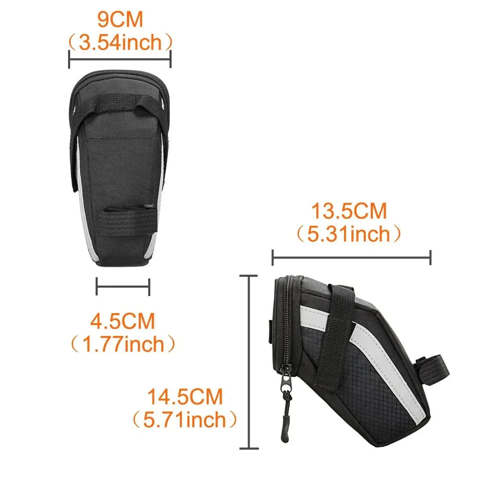 B-SOUL 1L Bicycle Saddle Bag Rear Tool Storage