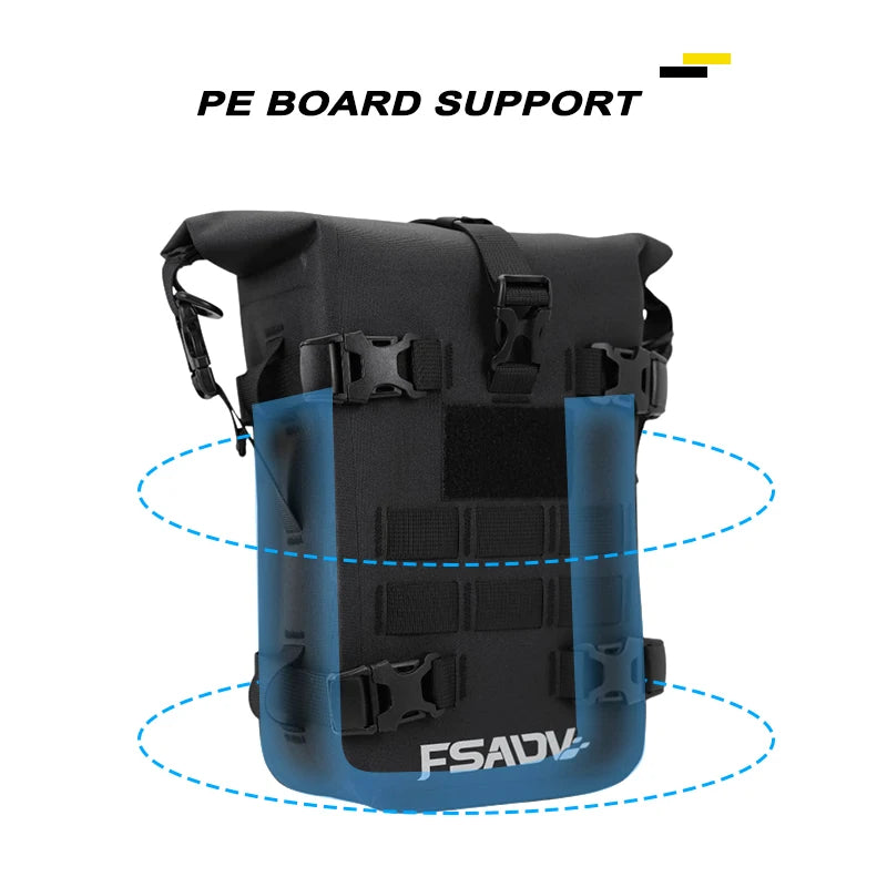 Universal 8L waterproof motorcycle tool frame bag