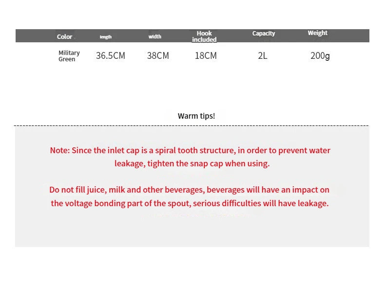2L Hydration Water Bladder for Running & Cycling