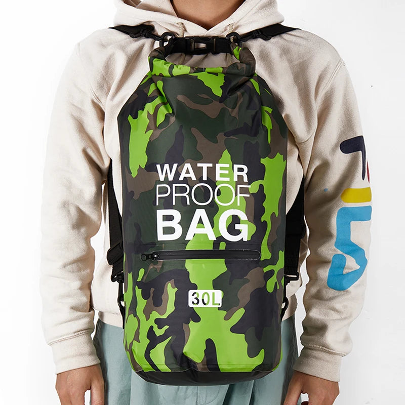 30L/15L Waterproof Dry Bag Backpack with Wet Pocket