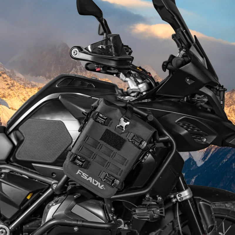 Universal 8L waterproof motorcycle tool frame bag