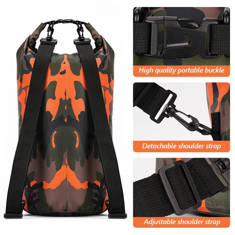 30L/15L Waterproof Dry Bag Backpack with Wet Pocket
