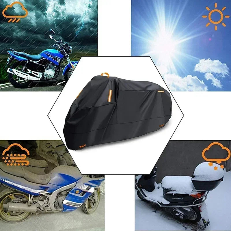 Waterproof Motorcycle Cover UV Protection Polyester