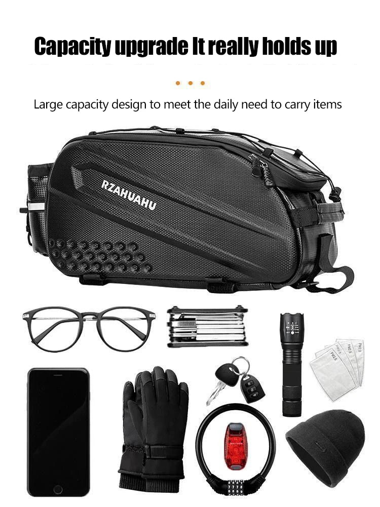Large Capacity Bike Rear Carrier Bag Waterproof