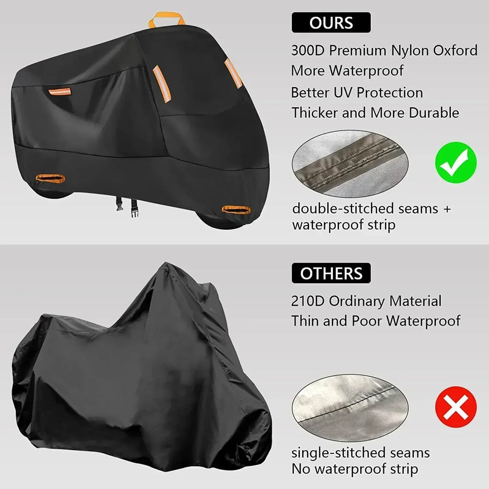 Waterproof Motorcycle Cover UV Protection Polyester