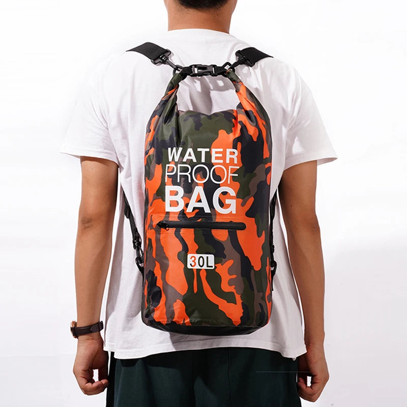 30L/15L Waterproof Dry Bag Backpack with Wet Pocket