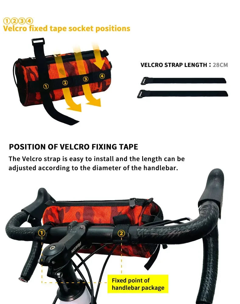 Waterproof Bike Handlebar Bag Front Storage
