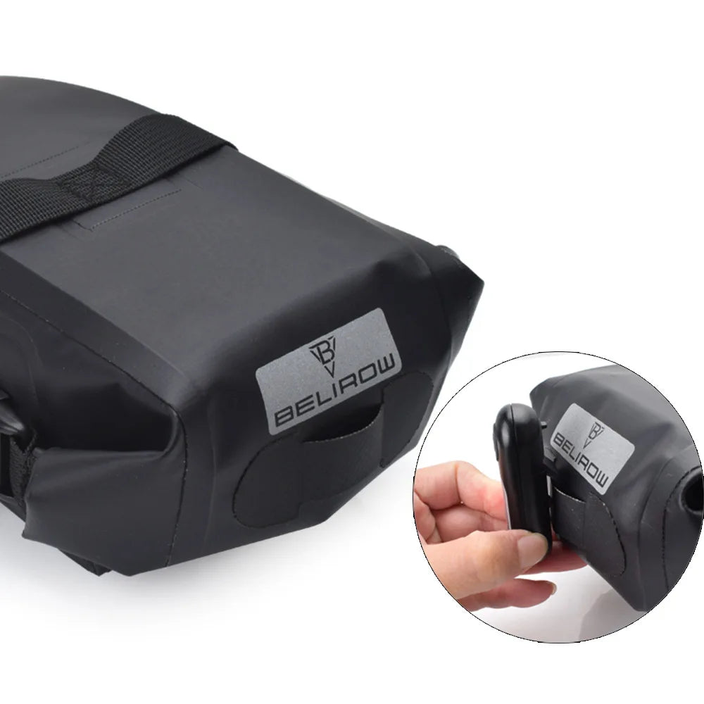 Waterproof bike saddle bag for MTB & road cycling