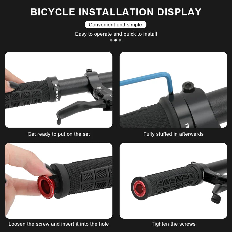 1 Pair Bicycle Handlebar End Plugs Alloy Caps