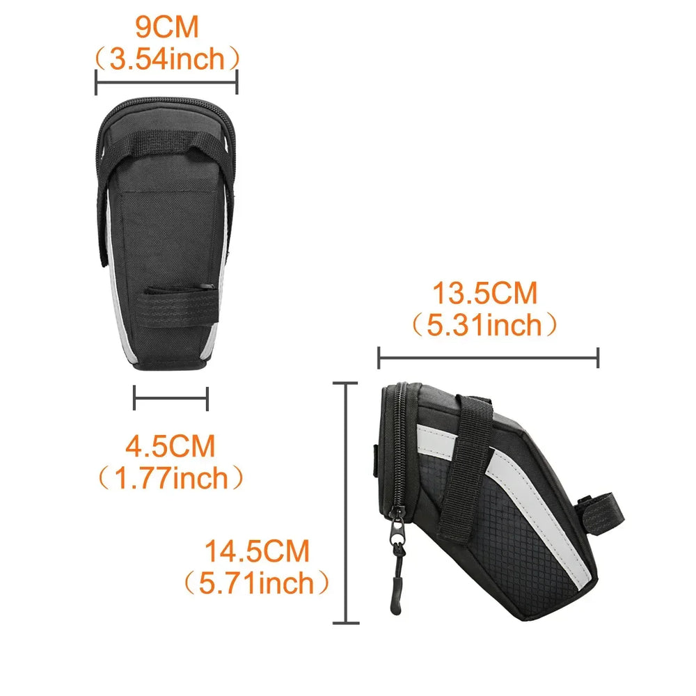 B-SOUL 1L Bicycle Saddle Bag Rear Tool Storage