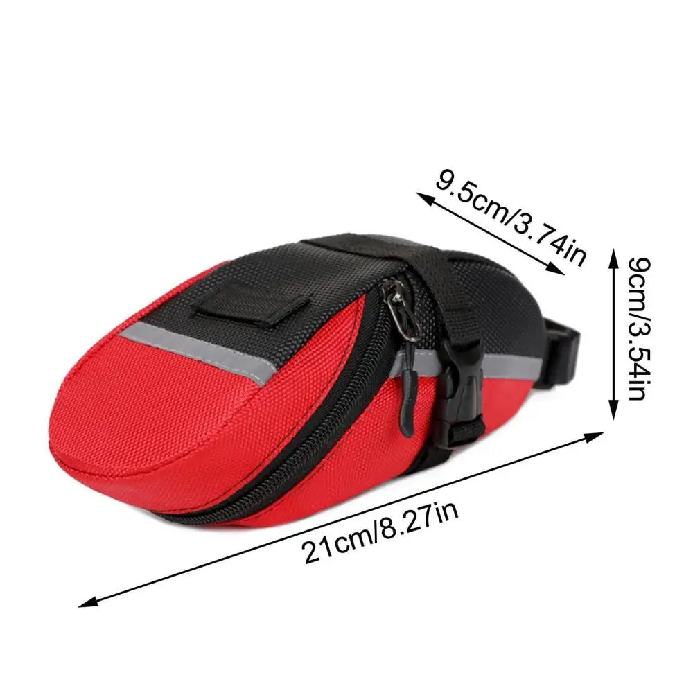 DOMEN Bike Saddle Bag Waterproof Reflective Tail Bag