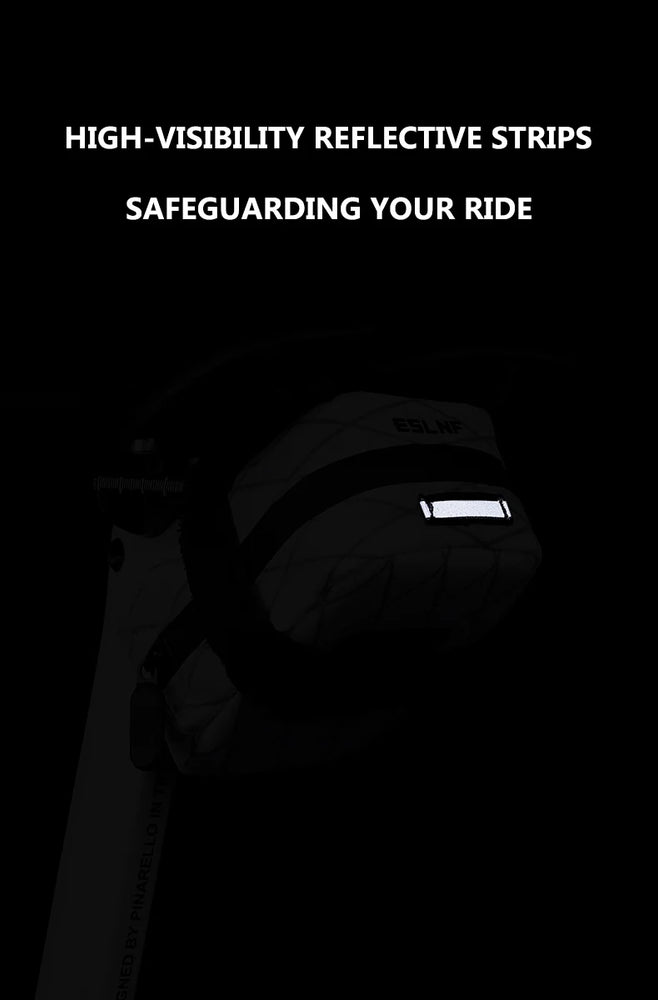 Waterproof Bicycle Saddle Bag Reflective Rear Storage