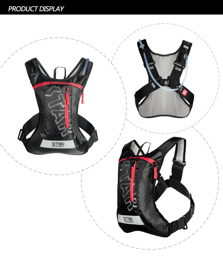 Star Field Knight Hydration Backpack Outdoor Sports