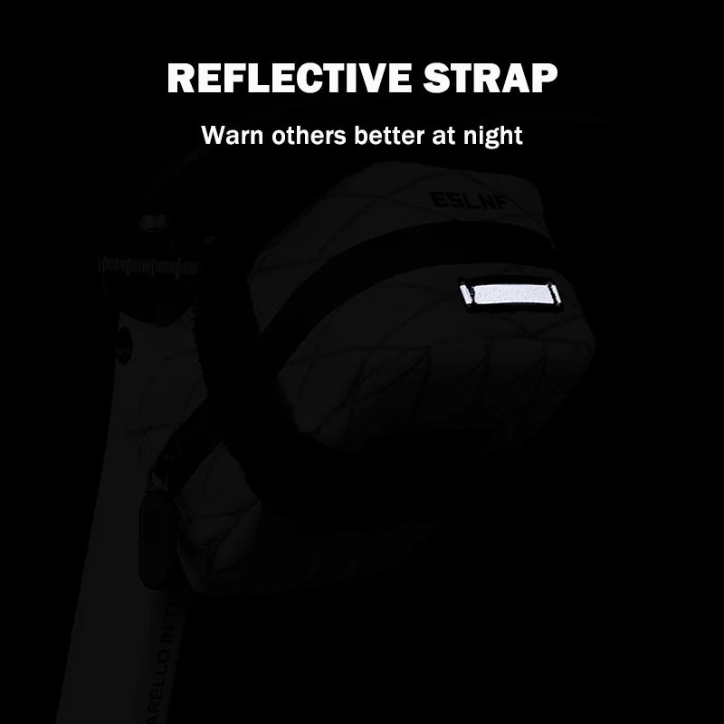 Waterproof Bicycle Saddle Bag Reflective Rear Storage