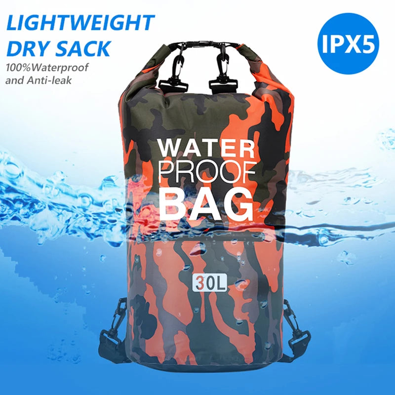 30L/15L Waterproof Dry Bag Backpack with Wet Pocket