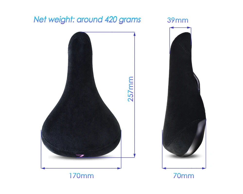 Funsea Wheelie Bike Seat Embroidered Flannelette
