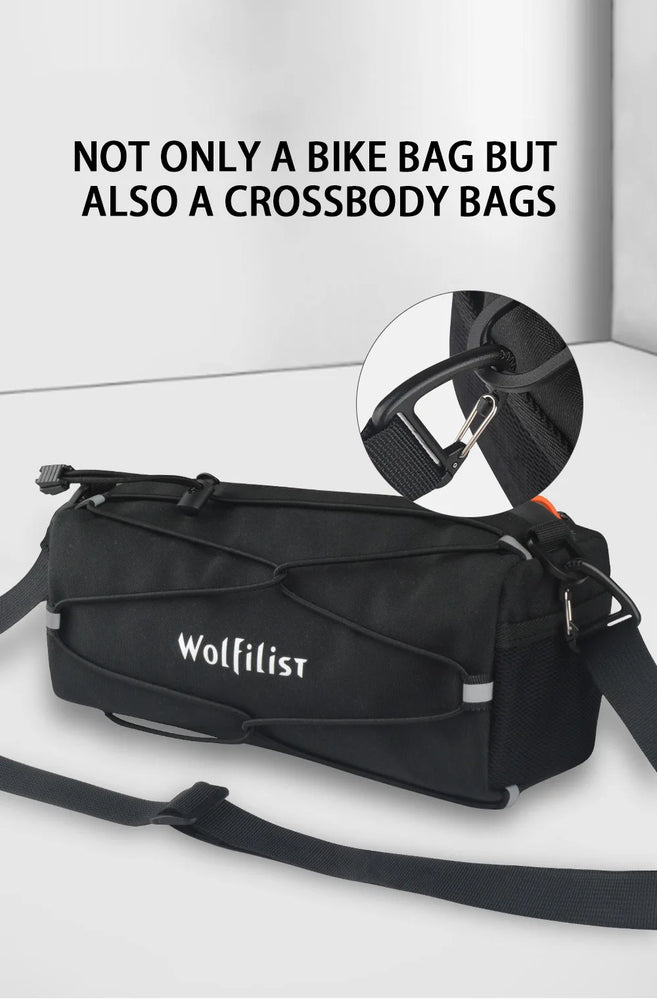 Bike Handlebar Front Storage Roll Bag for Cycling