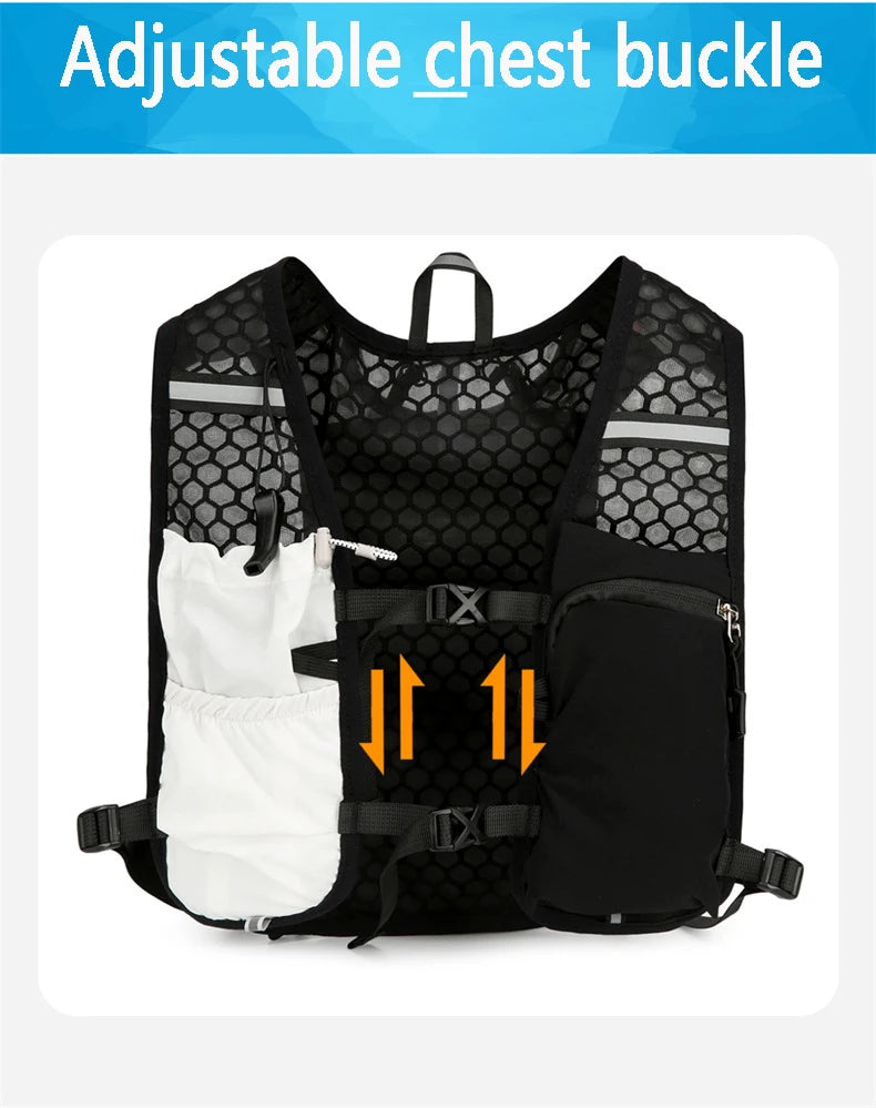 Reflective Running Hydration Vest Cycling Backpack
