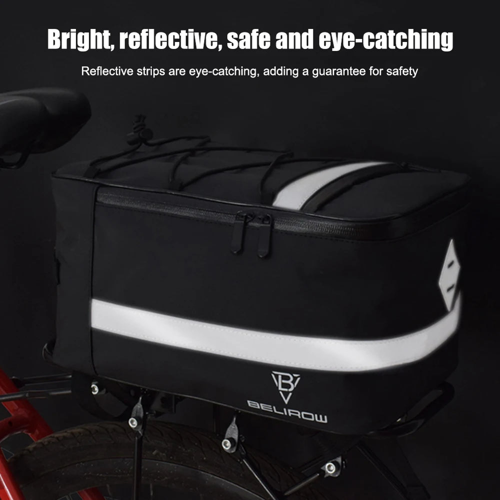 Waterproof Bicycle Rear Carrier Bag Multifunctional