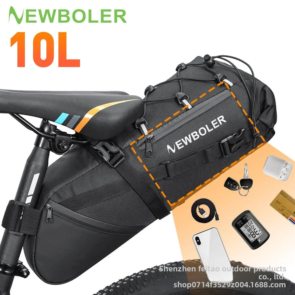 Bicycle Rear Seat Bag Waterproof Large Capacity