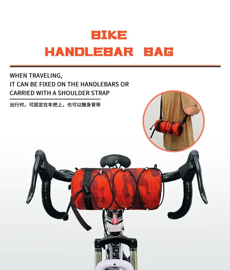 Waterproof Bike Handlebar Bag Front Storage