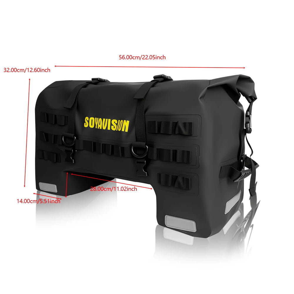 Waterproof motorcycle seat bag, travel luggage