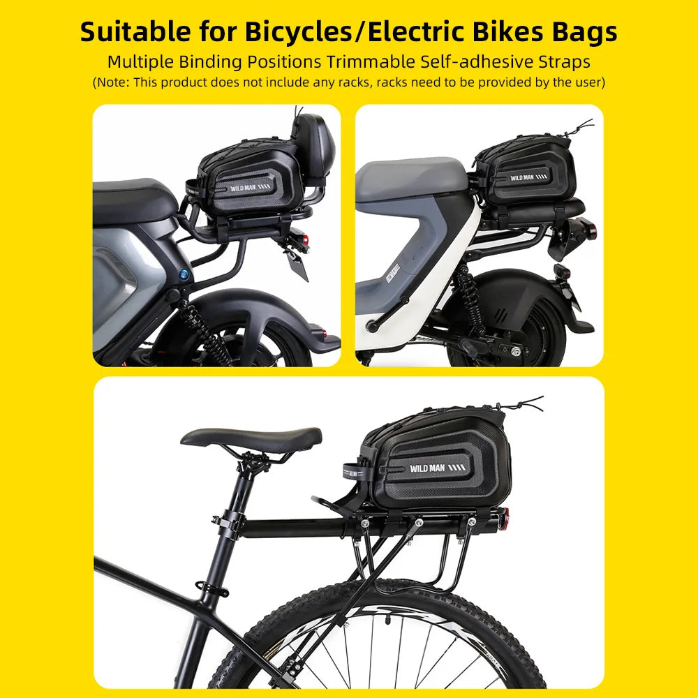 Bicycle Rear Rack Bag Storage for MTB & E-Bike