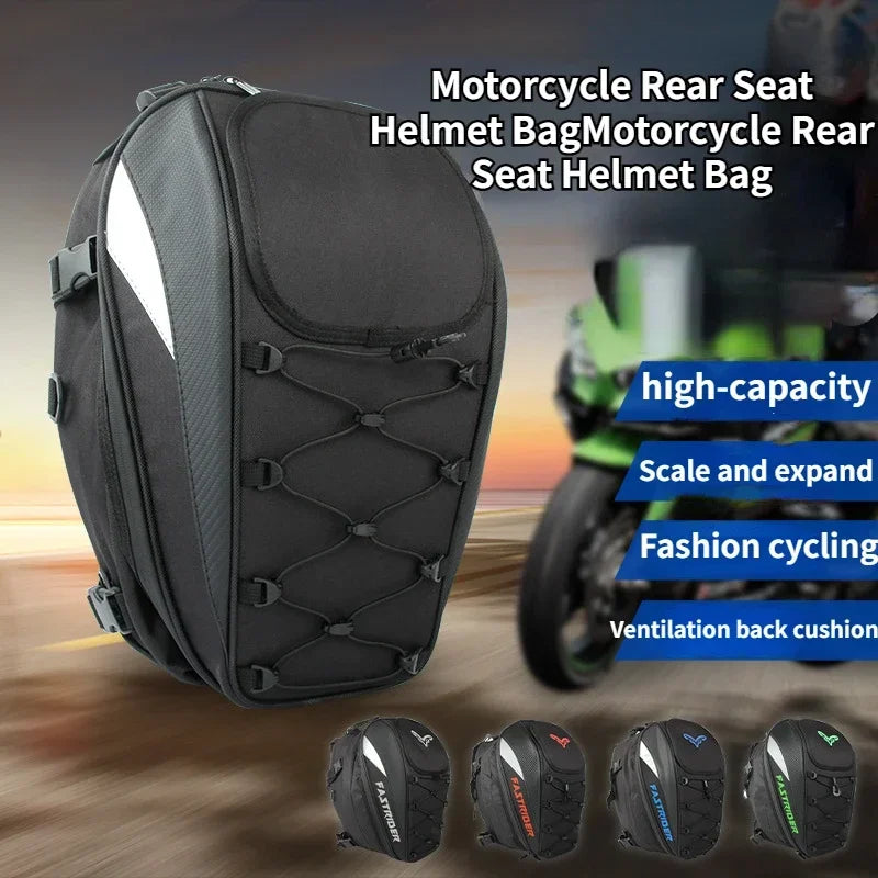 45L waterproof motorcycle tail bag, high capacity