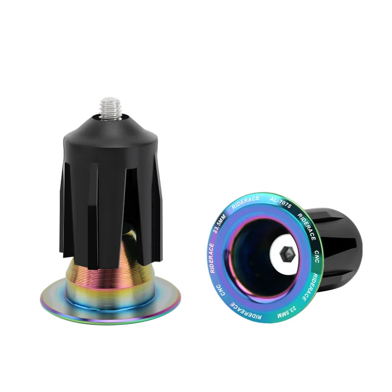1 Pair Bicycle Handlebar End Plugs Alloy Caps