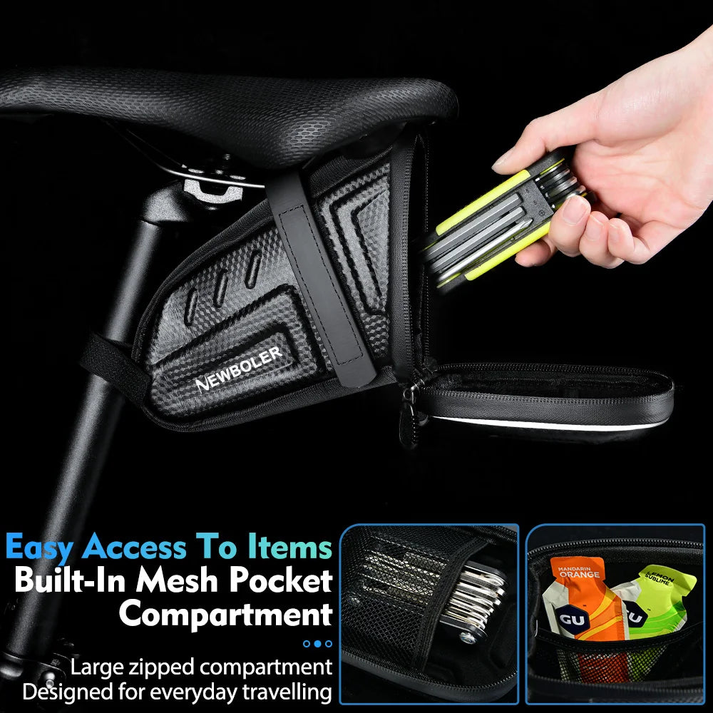 Bicycle Saddle Bag Waterproof MTB Rear Storage Pouch