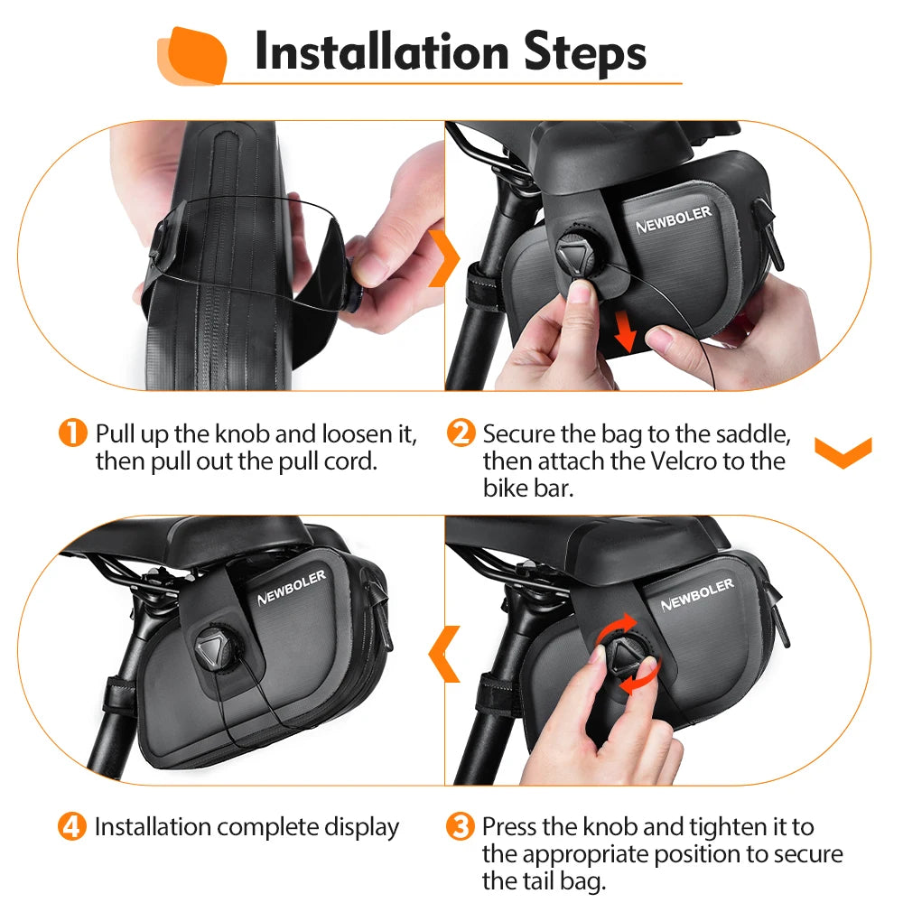 NEWBOLER Mini Bike Saddle Bag 1L Lightweight