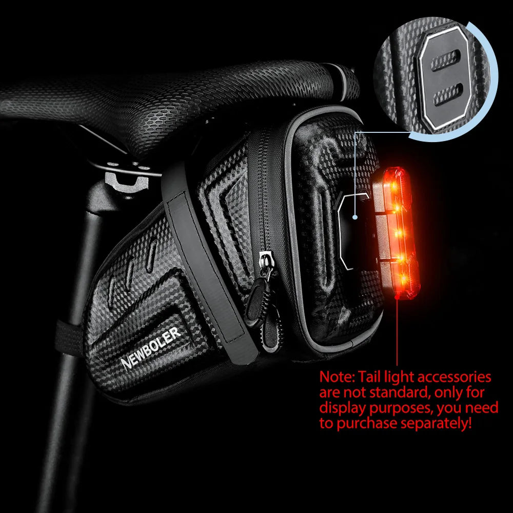 Bicycle Saddle Bag Waterproof MTB Rear Storage Pouch